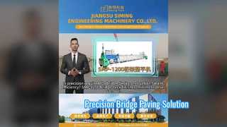 View SMP-1200 Concrete Spreader Slipform Paver for Bridge Deck Paving Demo